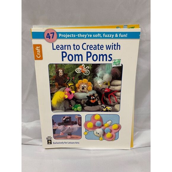 5 Crafting books lot For Foam Crafts Woodlet’s and Pom Pom’s Assorted Crafts - Picture 3 of 12